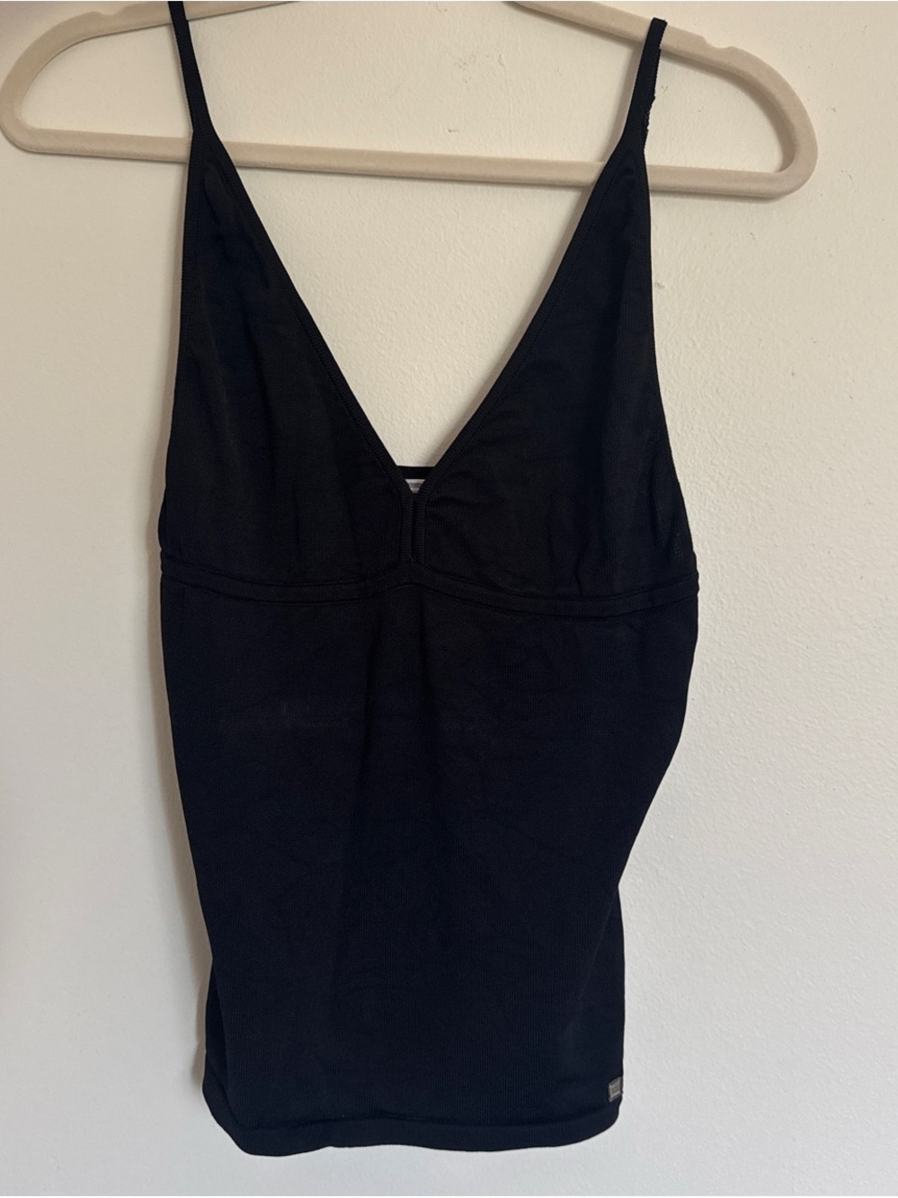 Herve Leger Black V-Neck Tank